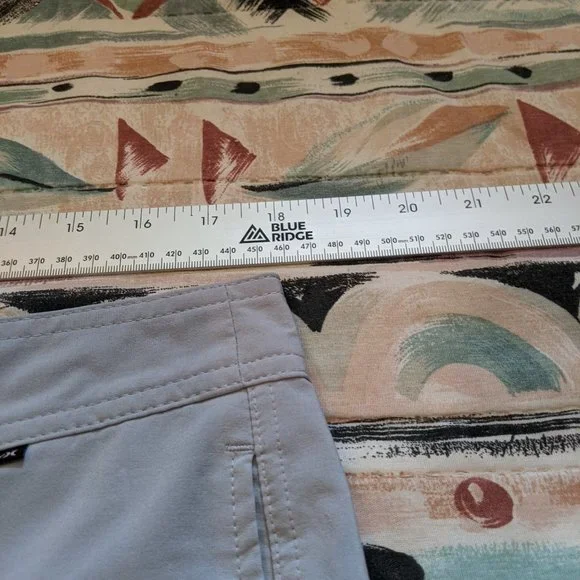 Hurley Surf Surfer Beach Men's Drawstring Black Gray Board Shorts Size 33 x 8.5" - Picture 6 of 7